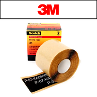 3M 31 Scotch HD Mining Tape Black 50mm x 2.5m