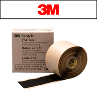 3M VM Scotch Vinyl Mastic Tape Black 38mm x 6m