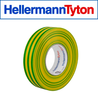 Helatape PVC Tape .15 x 19mm Grn/Yel 20m Roll