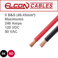 Battery and Starter Cable 0 AWG 30m Rolls
