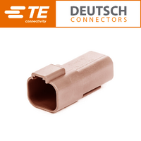 DT04-4P-TN09 4 Way Receptacle Housing Brown