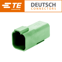DT04-6P-TN03 6 Way Receptacle Housing Green