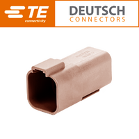 DT04-6P-TN09 6 Way Receptacle Housing Brown