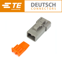 DTP06-2S 2 Way Plug & Orange Wedge