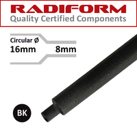 Heat Shrink Braided Sleeve 16 to 8mm Black 5m Pack