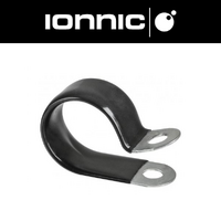10mm Pack of 10 P Clamps Zinc Vinyl Lined