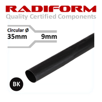 35-9mm RMW Medium Wall Heat Shrink Black 1.2m