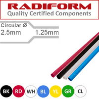 2.5-1.25mm SCG Heat Shrink 1.2m Lengths