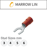 Red Fork Terminal Double Grip 0.5-1.25mm²