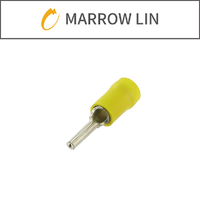 Yellow Pin Terminal Double Grip 4-6mm² Pk50