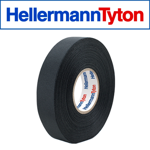 Harness Fabric Tape .25 x 19mm Black 25m Roll