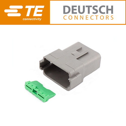 DT04-12P 12 Way Receptacle & Green Wedge