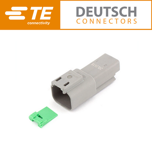 DT04-2P 2 Way Receptacle & Green Wedge