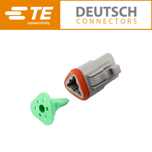 DT06-3S 3 Way Plug & Green Wedge