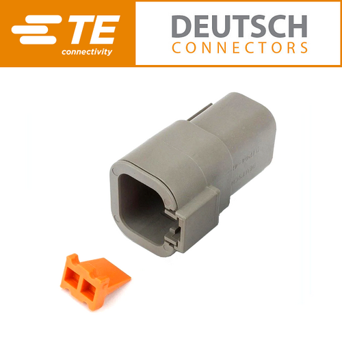 DTP04-4P 4 Way Receptacle & Orange Wedge