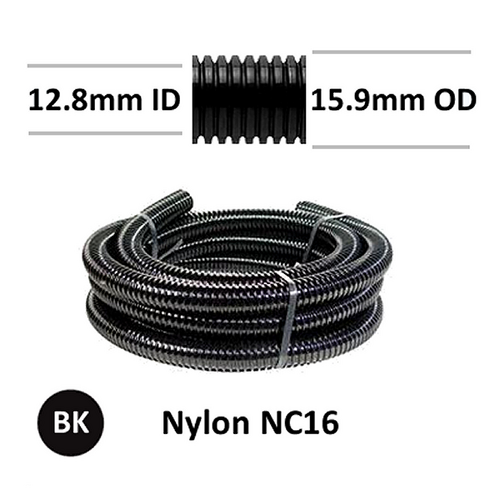 Corrugated Nylon Conduit NC16 50m Spools