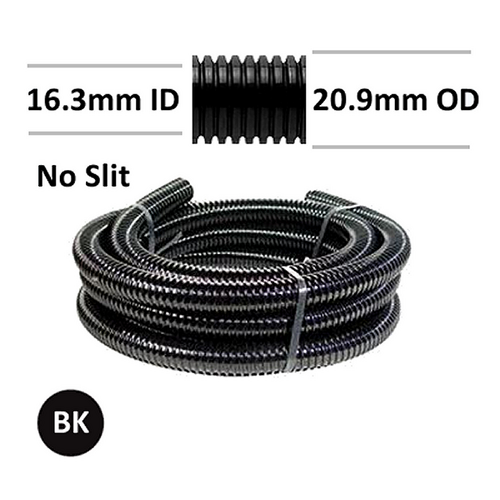 Corrugated Polypropylene 16mm ID No Slit 10m Pk