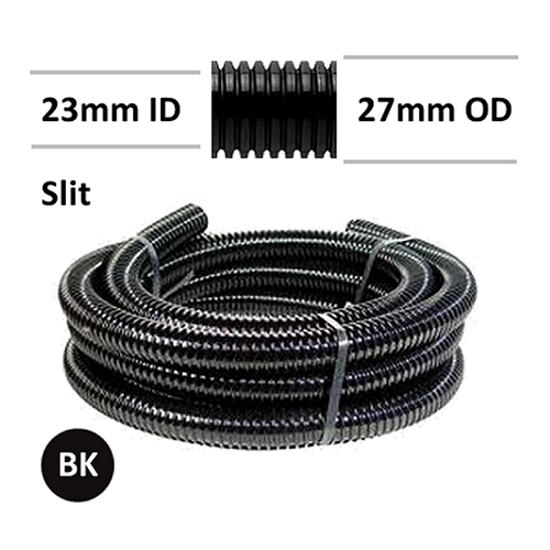 Corrugated Polypropylene 23mm ID With Slit 10m Pk