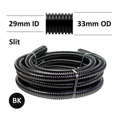 Corrugated Polypropylene 29mm ID With Slit 10m Pk