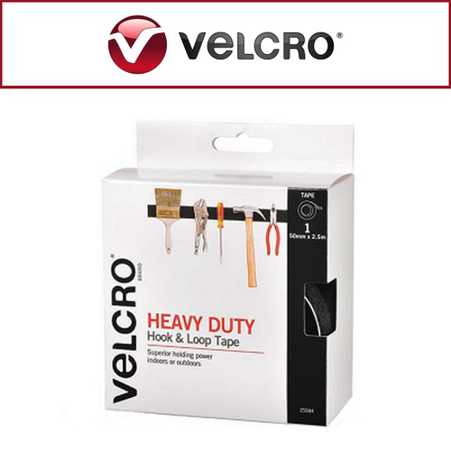 Velcro Hook & Loop Stick On (3kg) 50mm x 2.5m